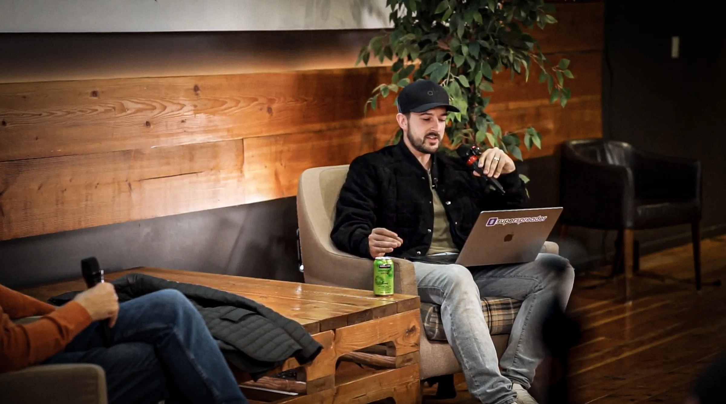 Roman Massey speaking during a Superspreader Media session